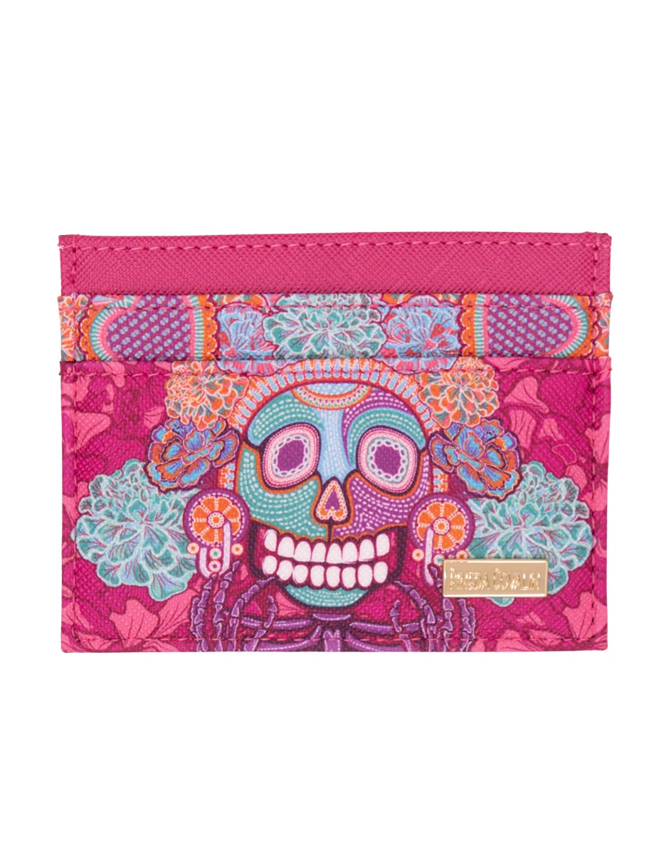 Tarjetero Pineda Covalin Día de Muertos Catrina para mujer 1