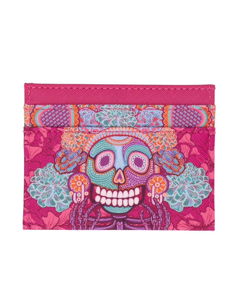 Tarjetero Pineda Covalin Día de Muertos Catrina para mujer 2