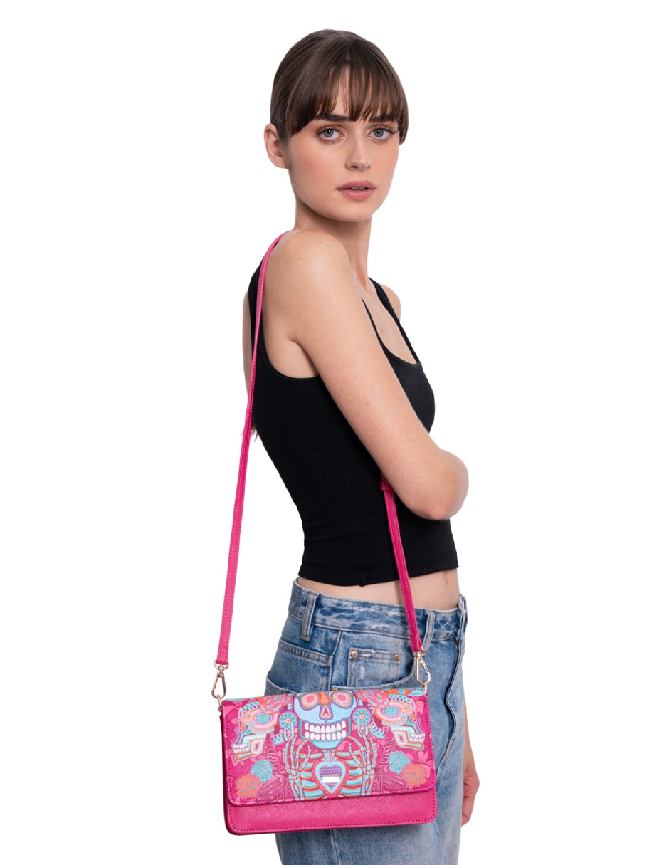 Bolsa crossbody Día De Muertos Catrina para mujer