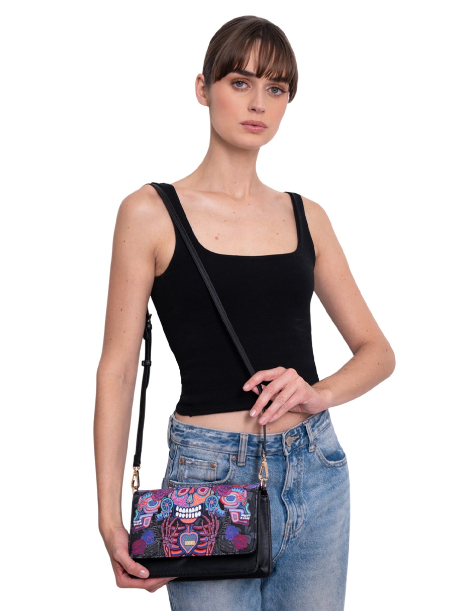 Bolsa crossbody Día De Muertos Catrina para mujer
