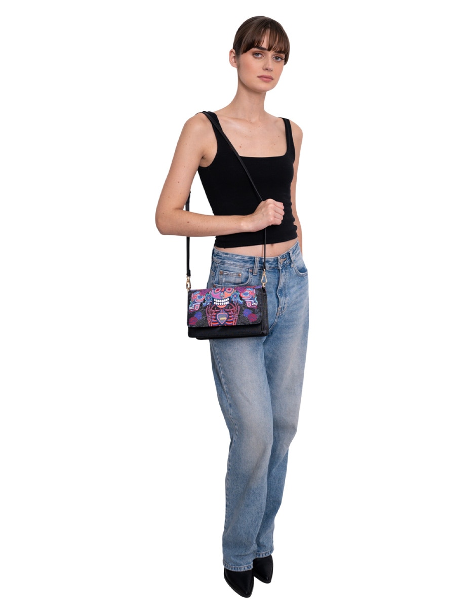 Bolsa crossbody Día De Muertos Catrina para mujer 6
