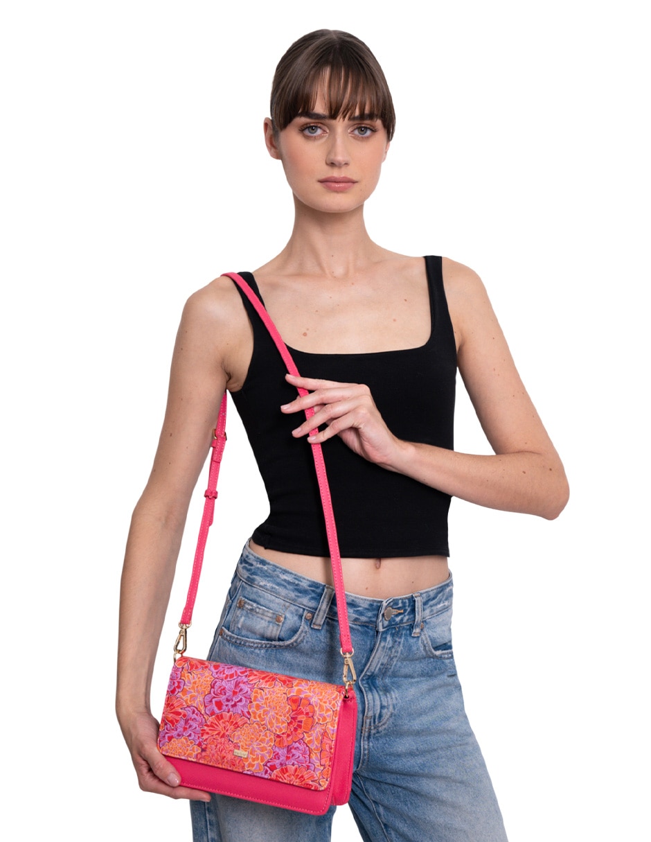 Bolsa crossbody Cempasúchil Ofrenda para mujer