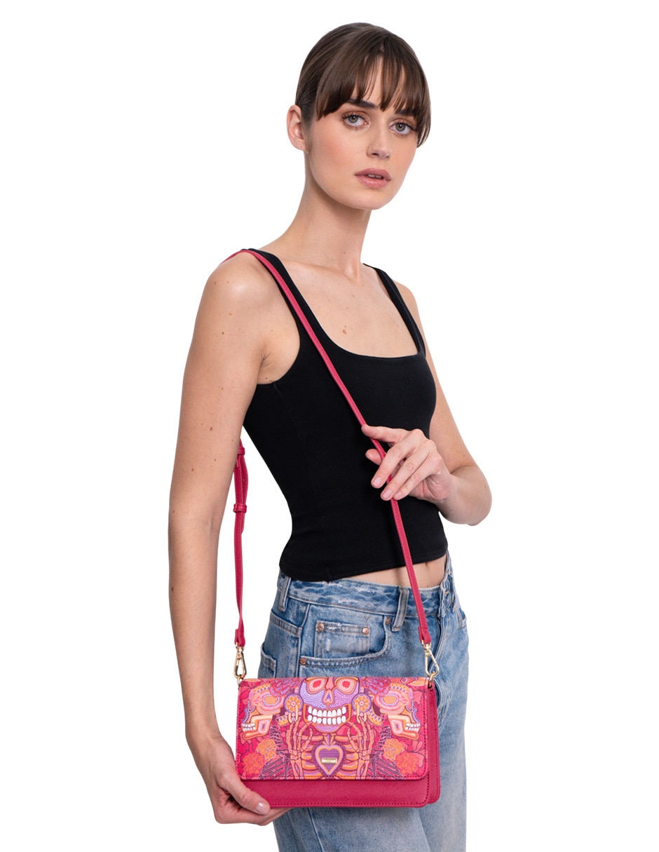 Bolsa crossbody Día De Muertos Catrina para mujer