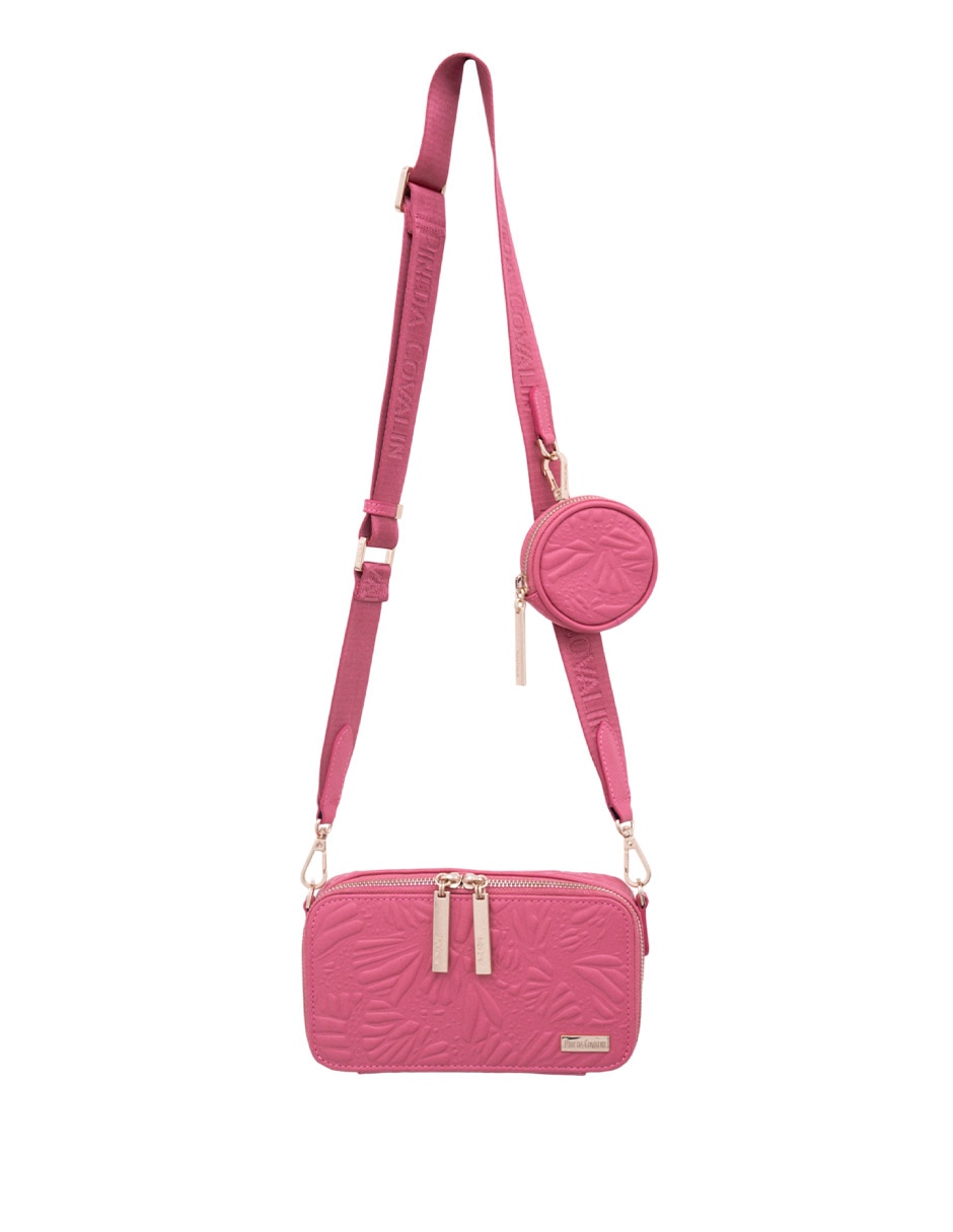 Bolsa crossbody Grabado Mariposa de piel para mujer Bolsa crossbody Grabado Mariposa de piel para mujer