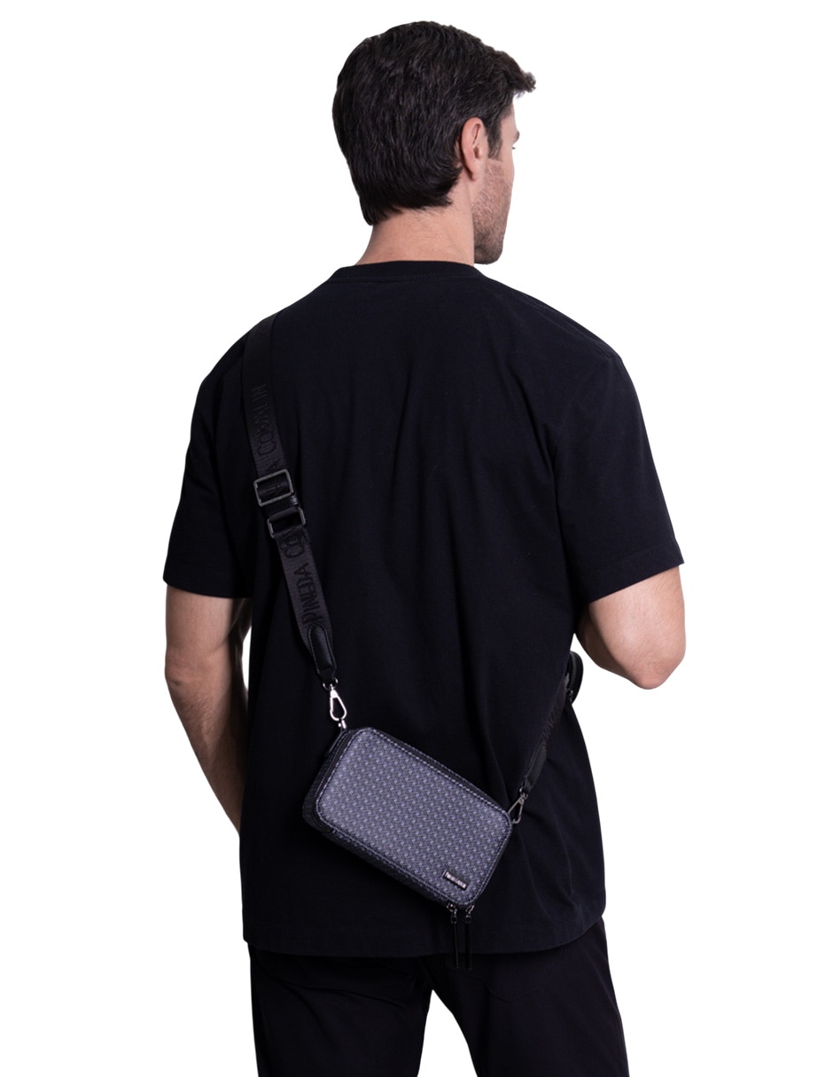 Bolsa crossbody Pineda Covalin Grecas Mitla para hombre 4