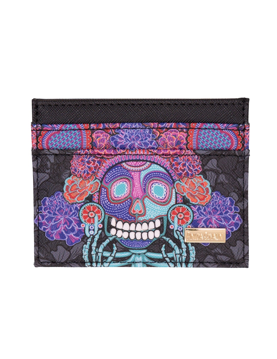 Tarjetero Pineda Covalin Día de Muertos Catrina para mujer