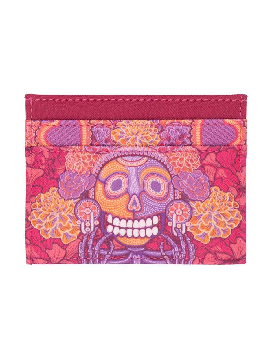 Tarjetero Pineda Covalin Día de Muertos Catrina para mujer 2