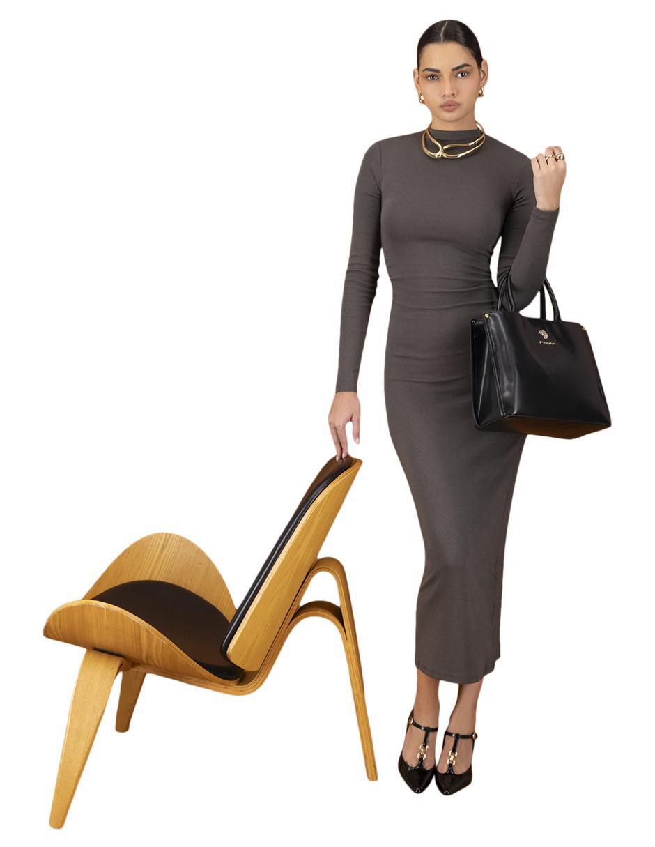 Bolsa shopper de piel vegana para mujer