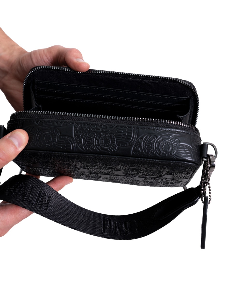 Set bolsa crossbody Pineda Covalin Tzompantli de piel para hombre Set bolsa crossbody Pineda Covalin Tzompantli de piel para hombre