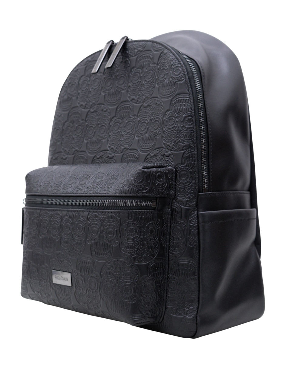 Mochila casual Pineda Covalin Grabado Tzompantli para hombre 2