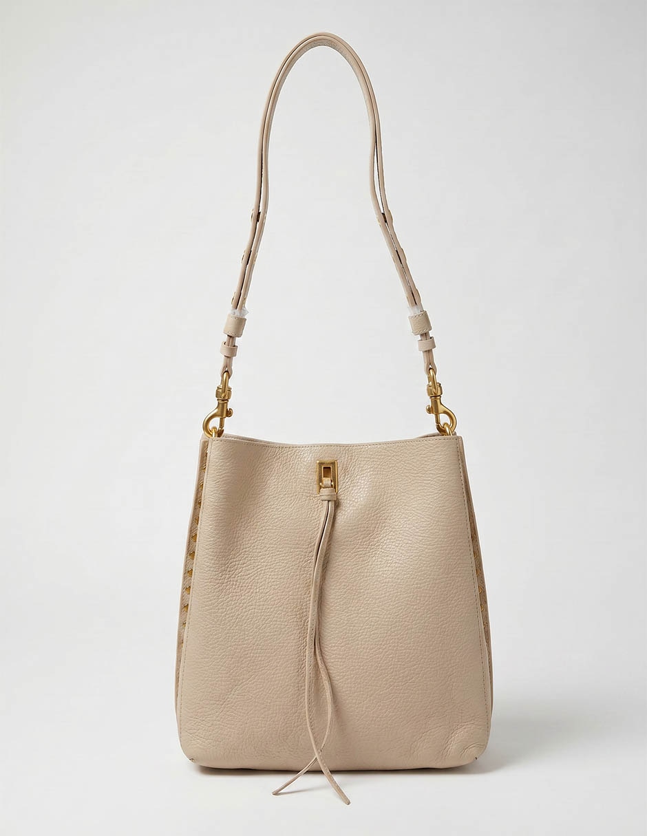Bolsa hobo de piel para mujer