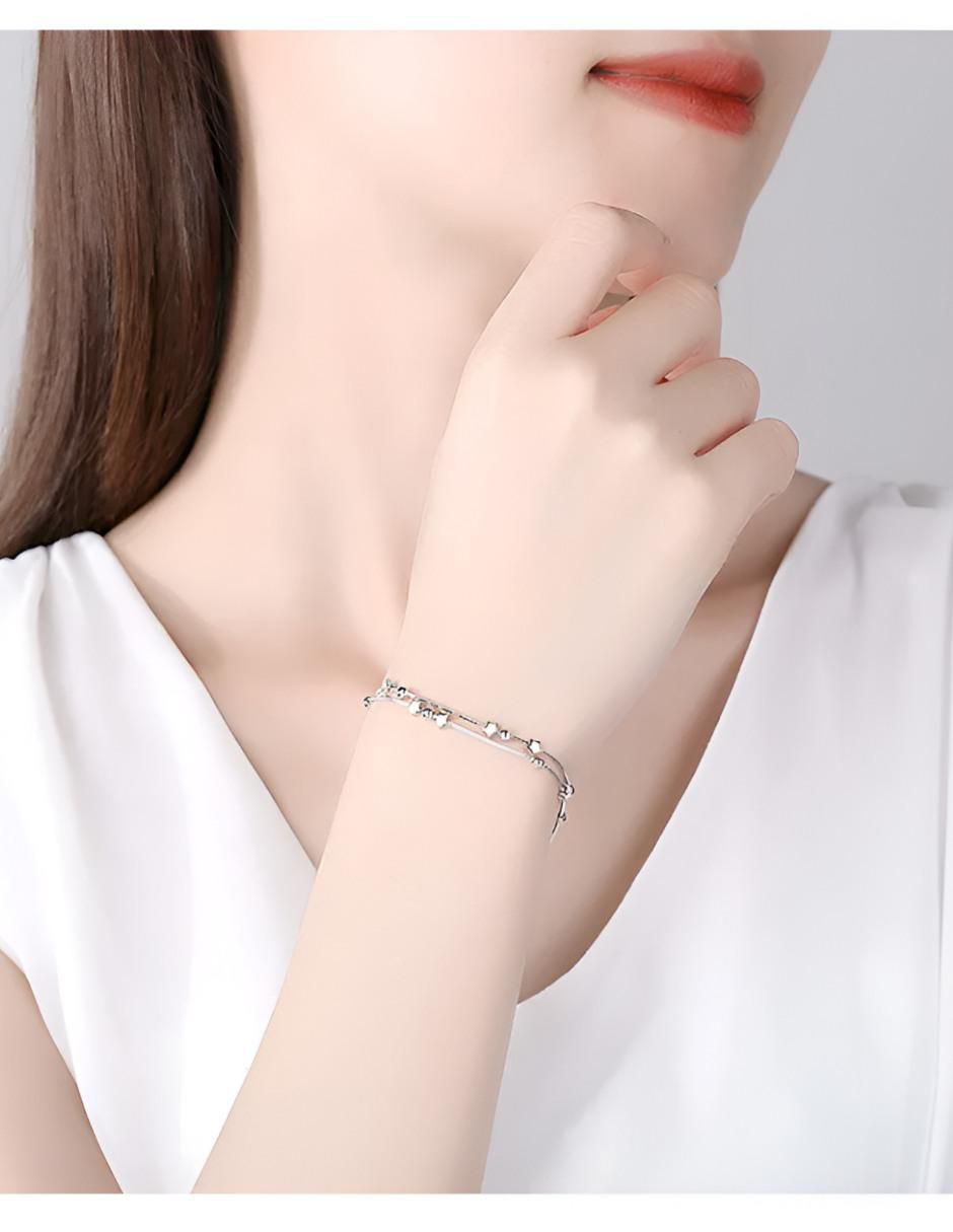 Pulsera de plata P 925 acabado liso 3