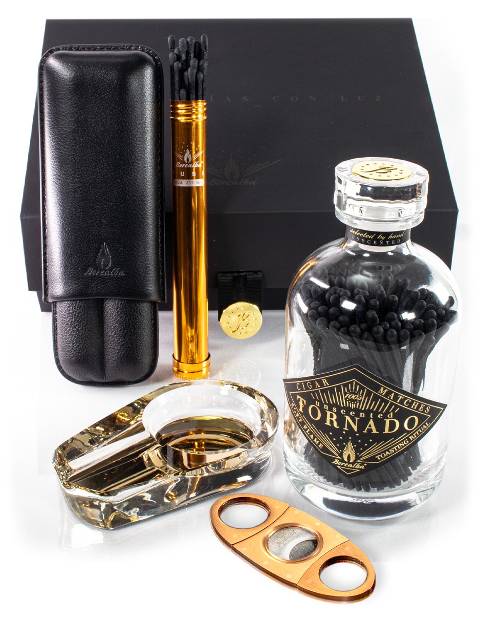 Kit fósforos para puro
