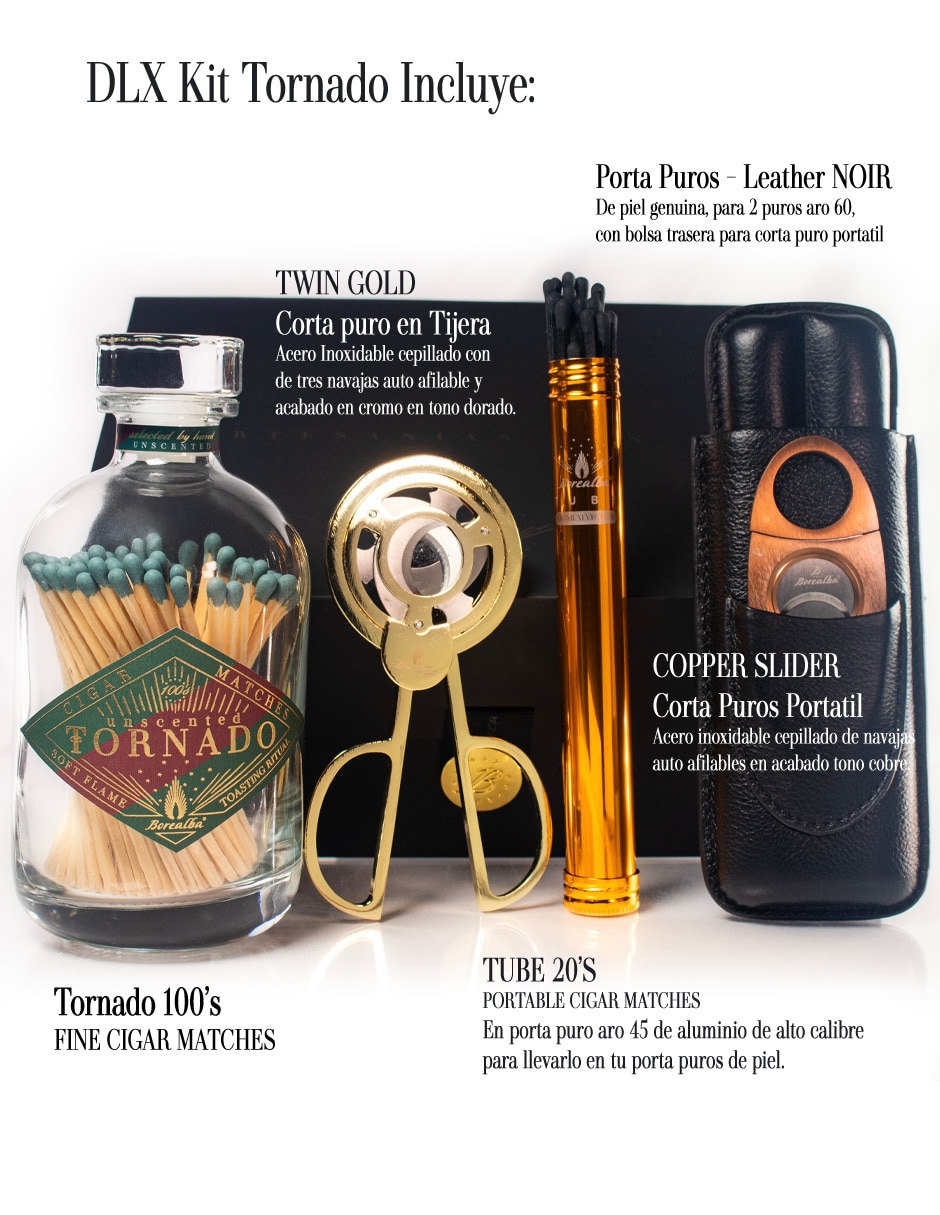 Kit fósforos para puro tornado – borealba 2