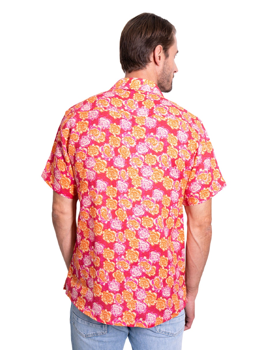 Camisa casual manga corta para hombre
