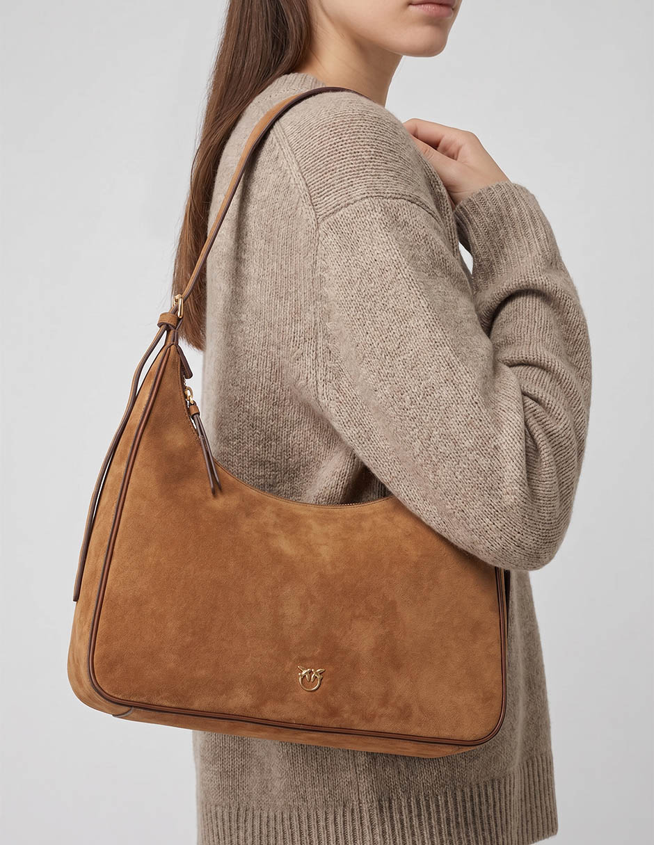 Bolsa hobo de ante para mujer