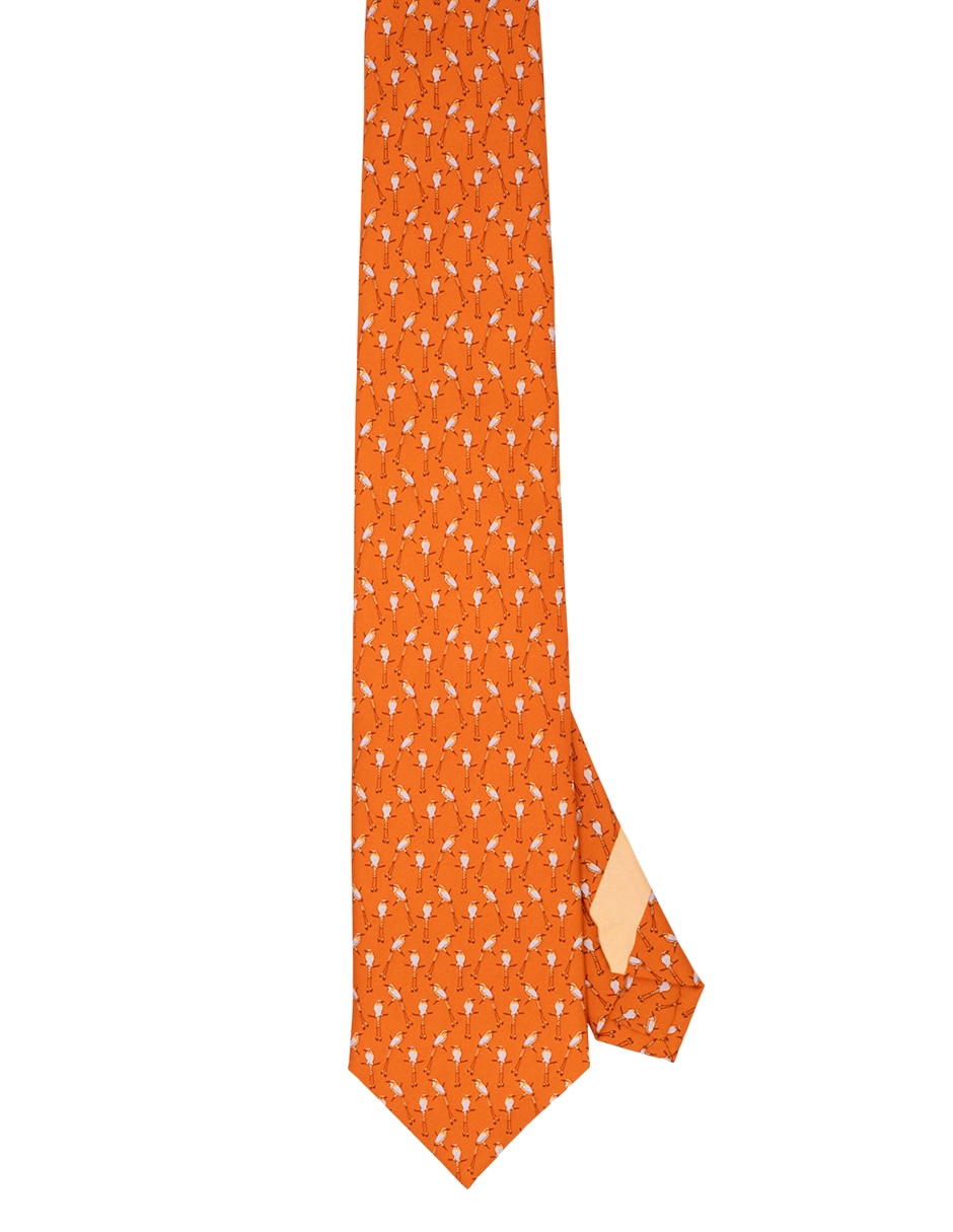 Corbata regular de seda estampada para hombre Corbata regular de seda estampada para hombre
