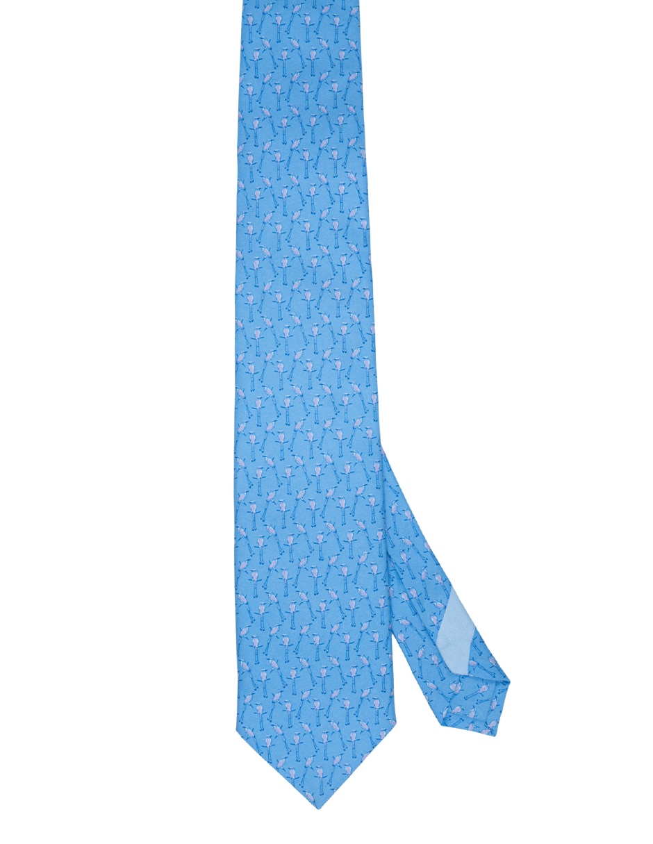 Corbata regular de seda estampada para hombre Corbata regular de seda estampada para hombre