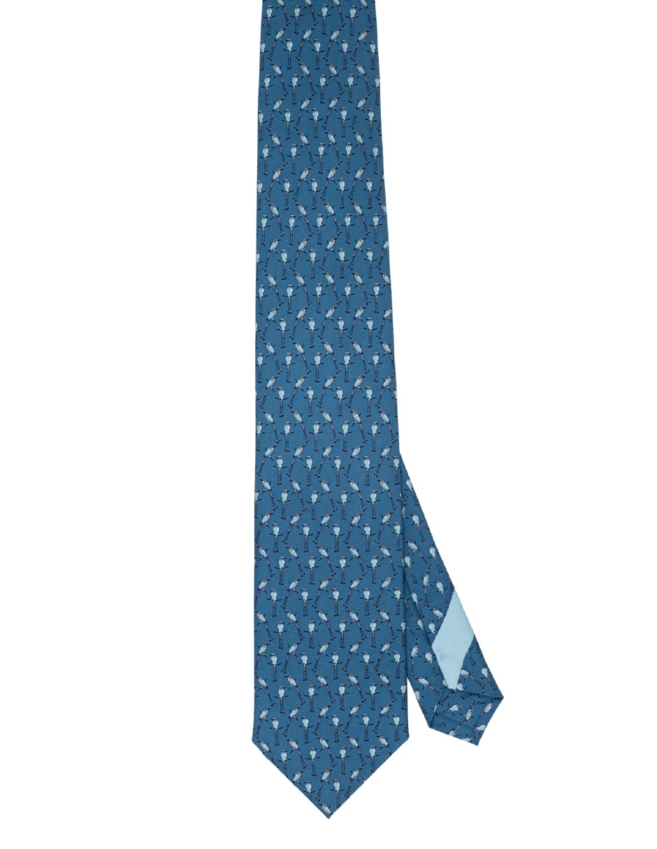 Corbata regular de seda estampada para hombre Corbata regular de seda estampada para hombre