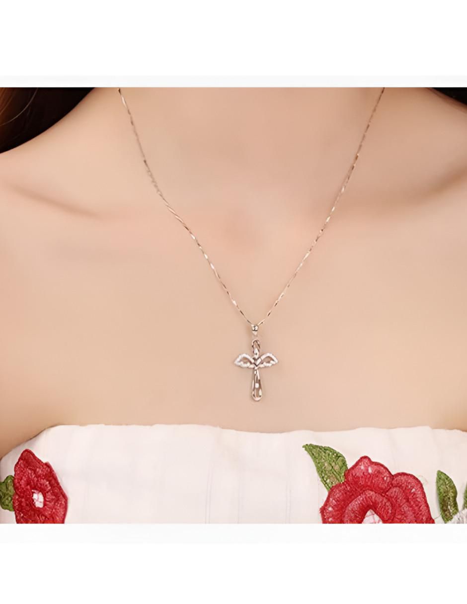 Collar cruz de plata P 925 3