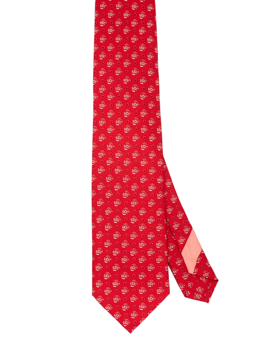 Corbata regular de seda estampada para hombre Corbata regular de seda estampada para hombre