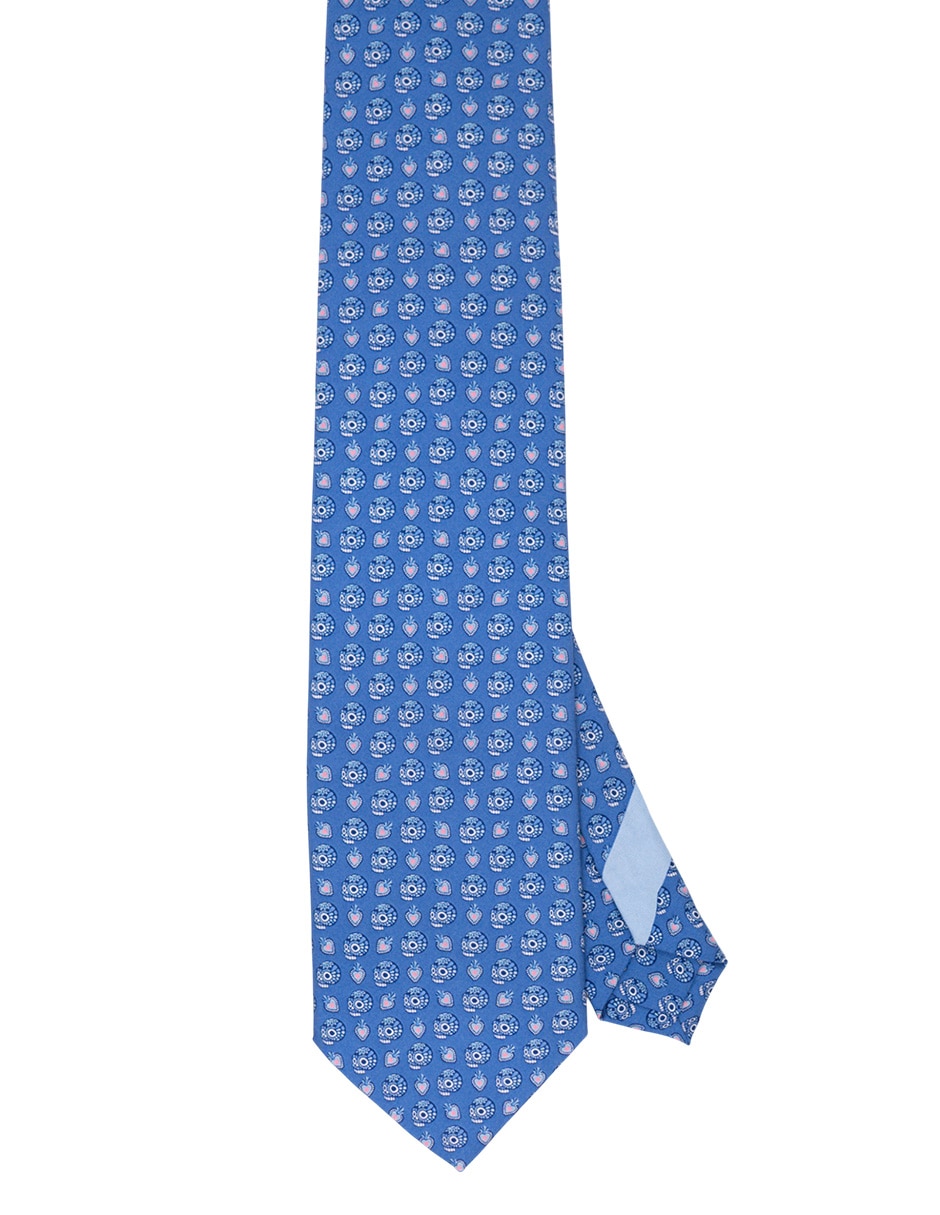 Corbata regular de seda estampada para hombre Corbata regular de seda estampada para hombre