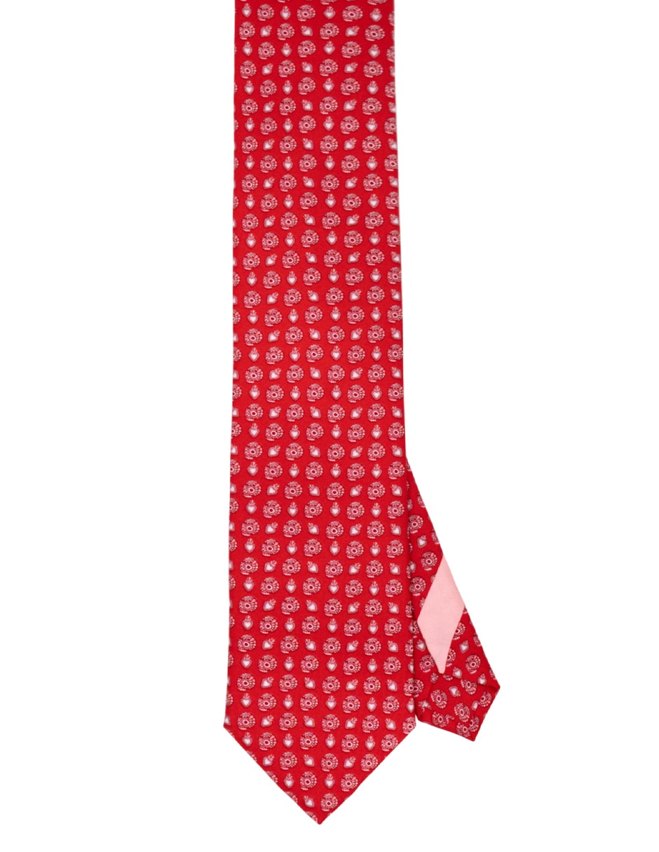 Corbata regular de seda estampada para hombre Corbata regular de seda estampada para hombre