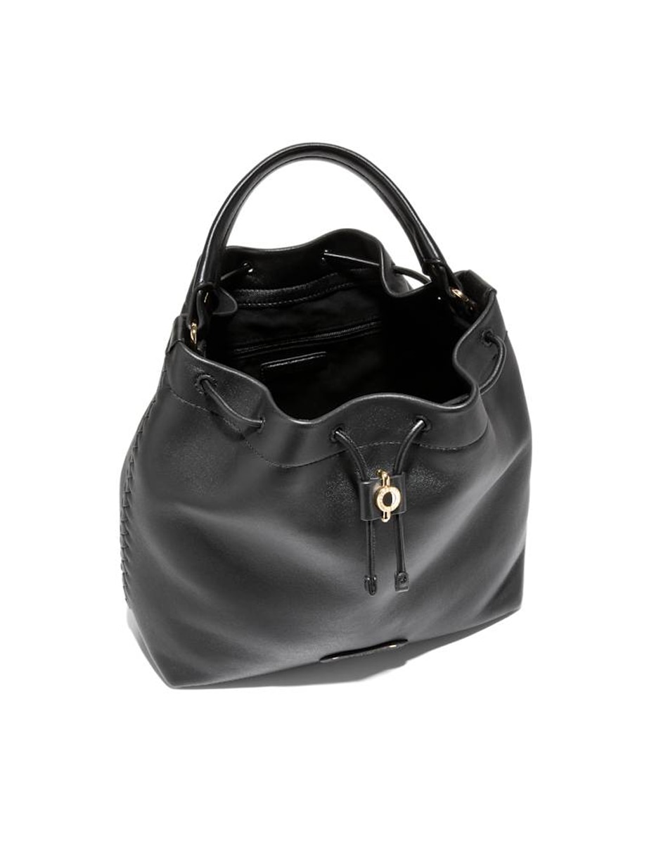 Bolsa bucket de piel para mujer 4