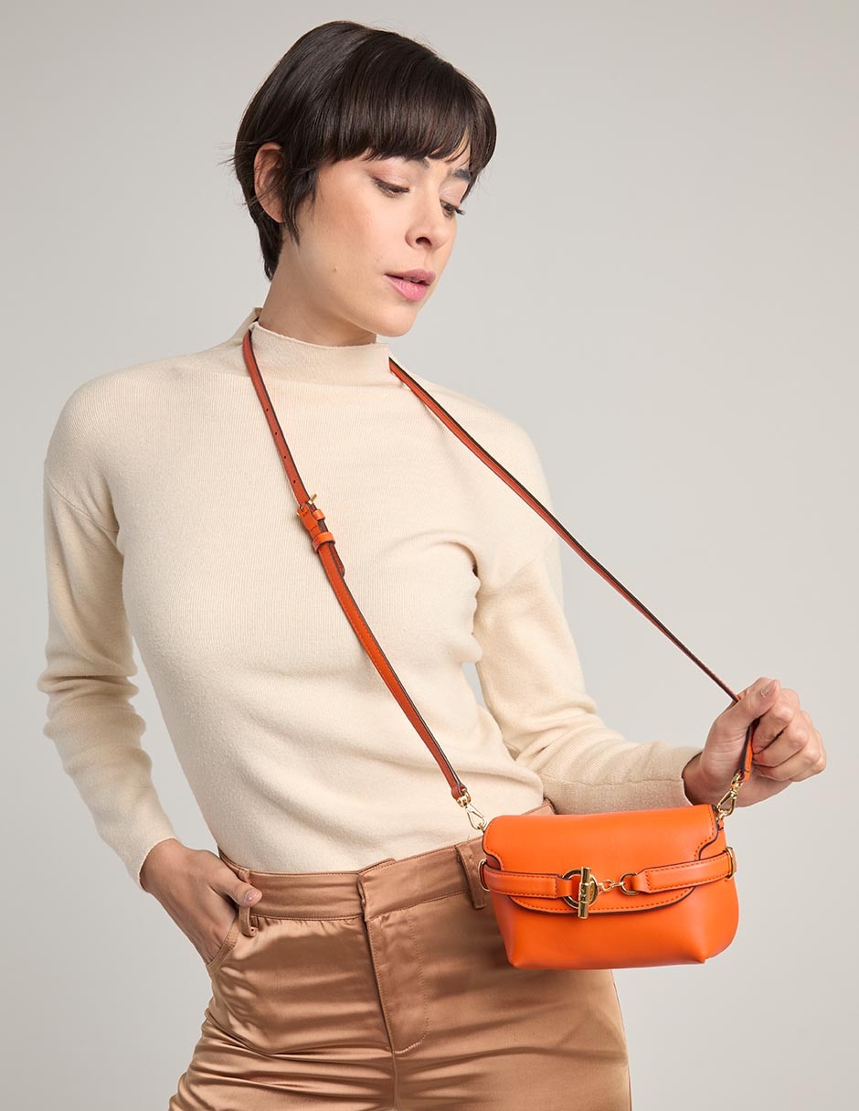 Bolsa crossbody Lauren Ralph Lauren de piel para mujer