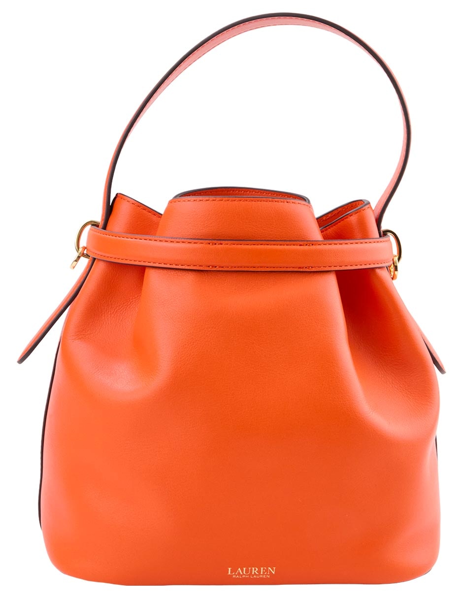 Bolsa bucket Lauren Ralph Lauren de piel para mujer