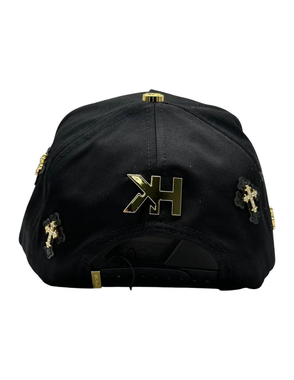 Gorra con visera curva snapback X Klan Hats La Cruz Gold para adulto 3