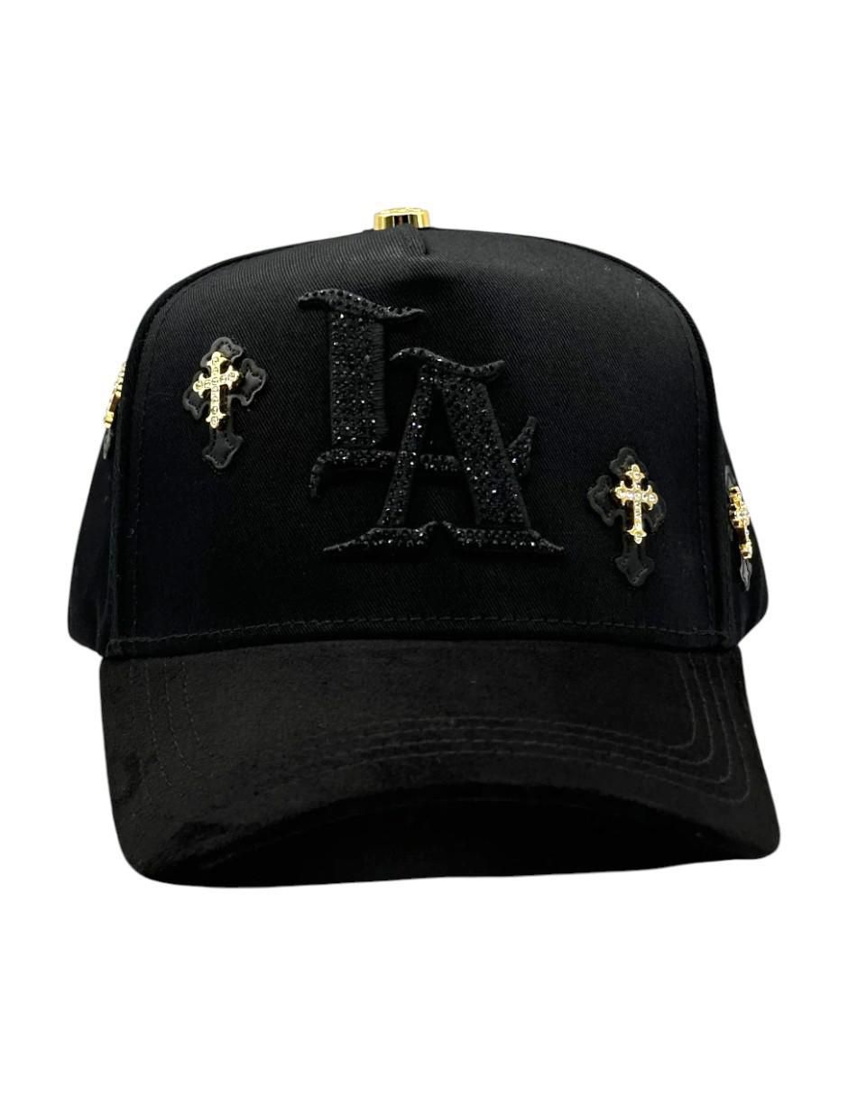 Gorra con visera curva snapback X Klan Hats La Cruz Gold para adulto 6
