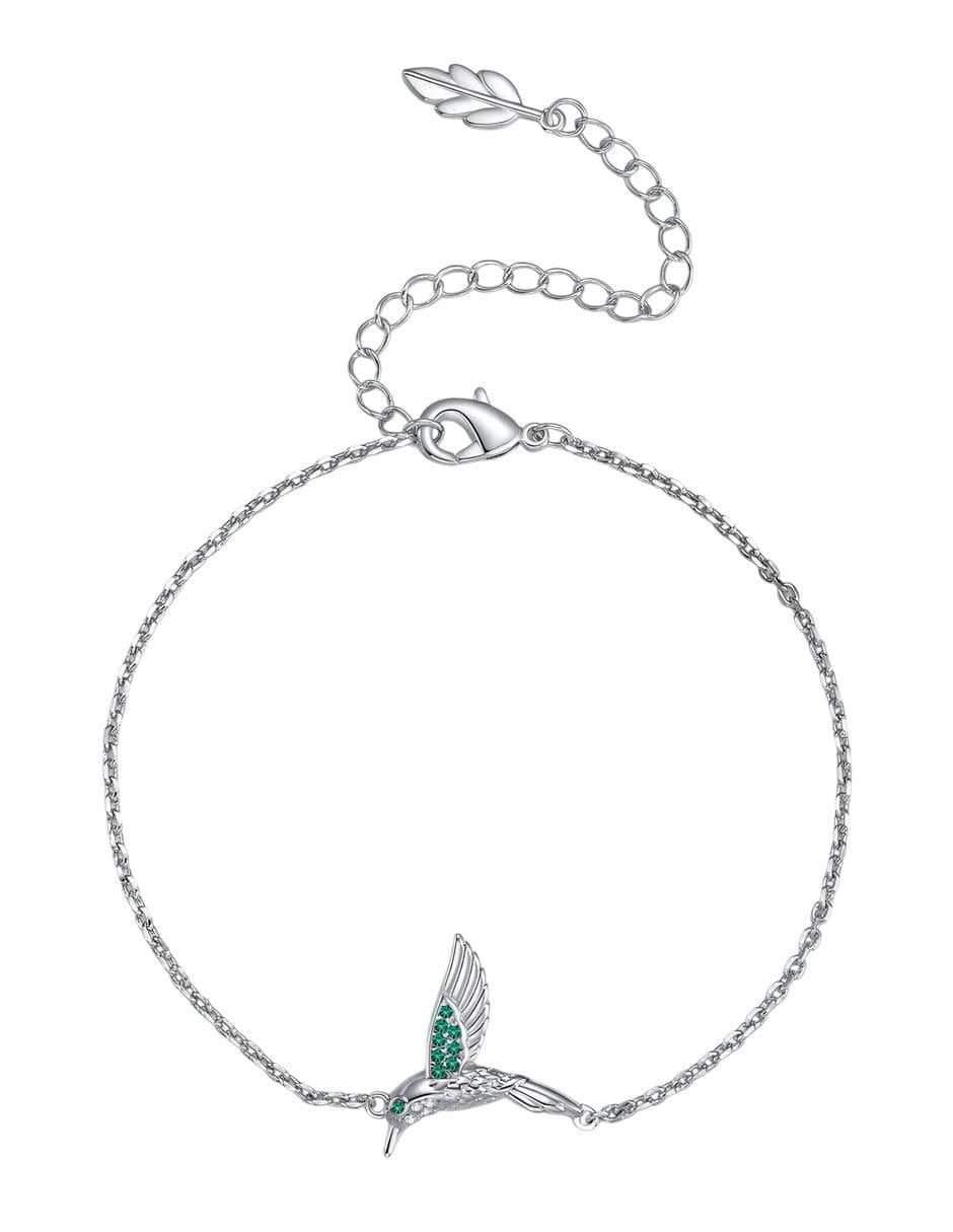 Pulsera de plata con circonita P 925 acabado liso Pulsera de plata con circonita P 925 acabado liso