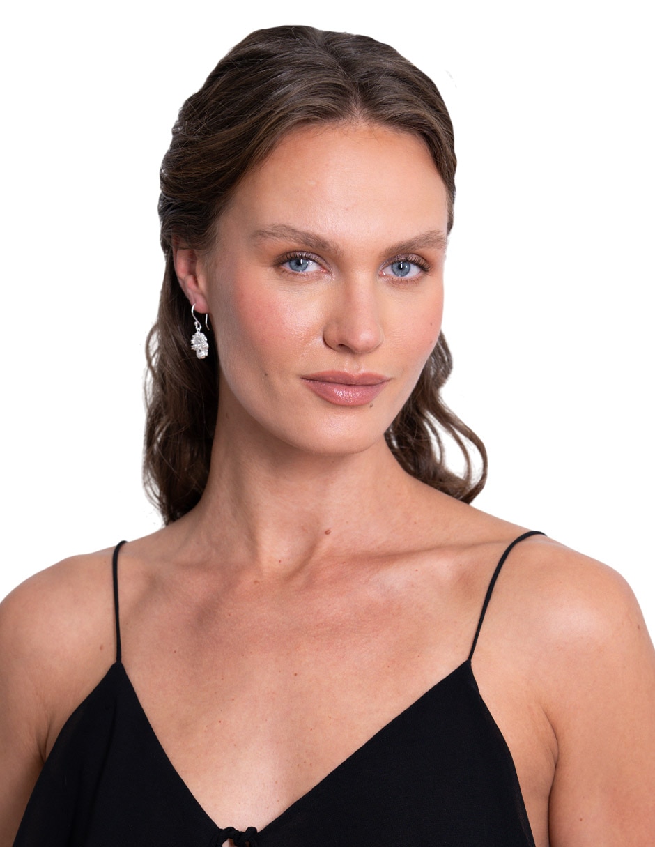 Aretes ovalados de plata P 925 con acabado brillante 4