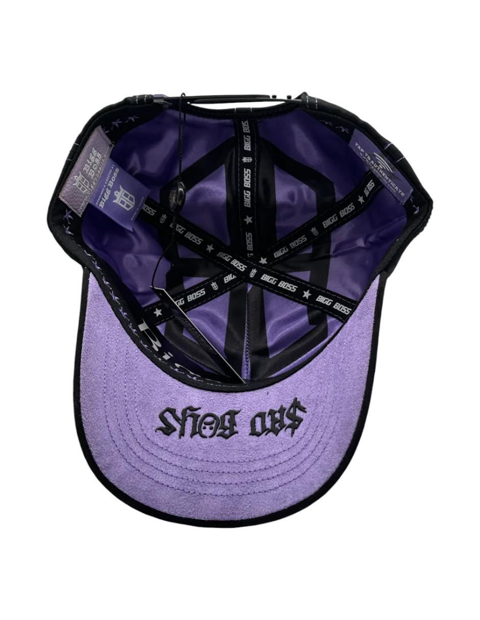 Gorra visera curva snapback casual Sad Boyz Purple para hombre