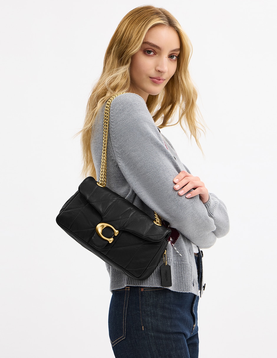 Bolsa shoulder Quilted Goat Leather de piel para mujer