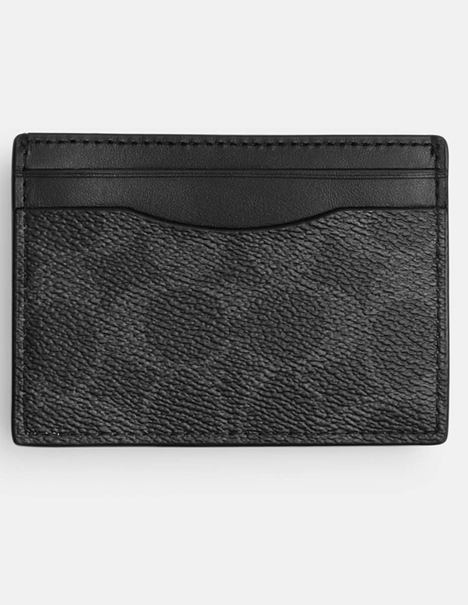 Tarjetero Coach cuero Signature para hombre