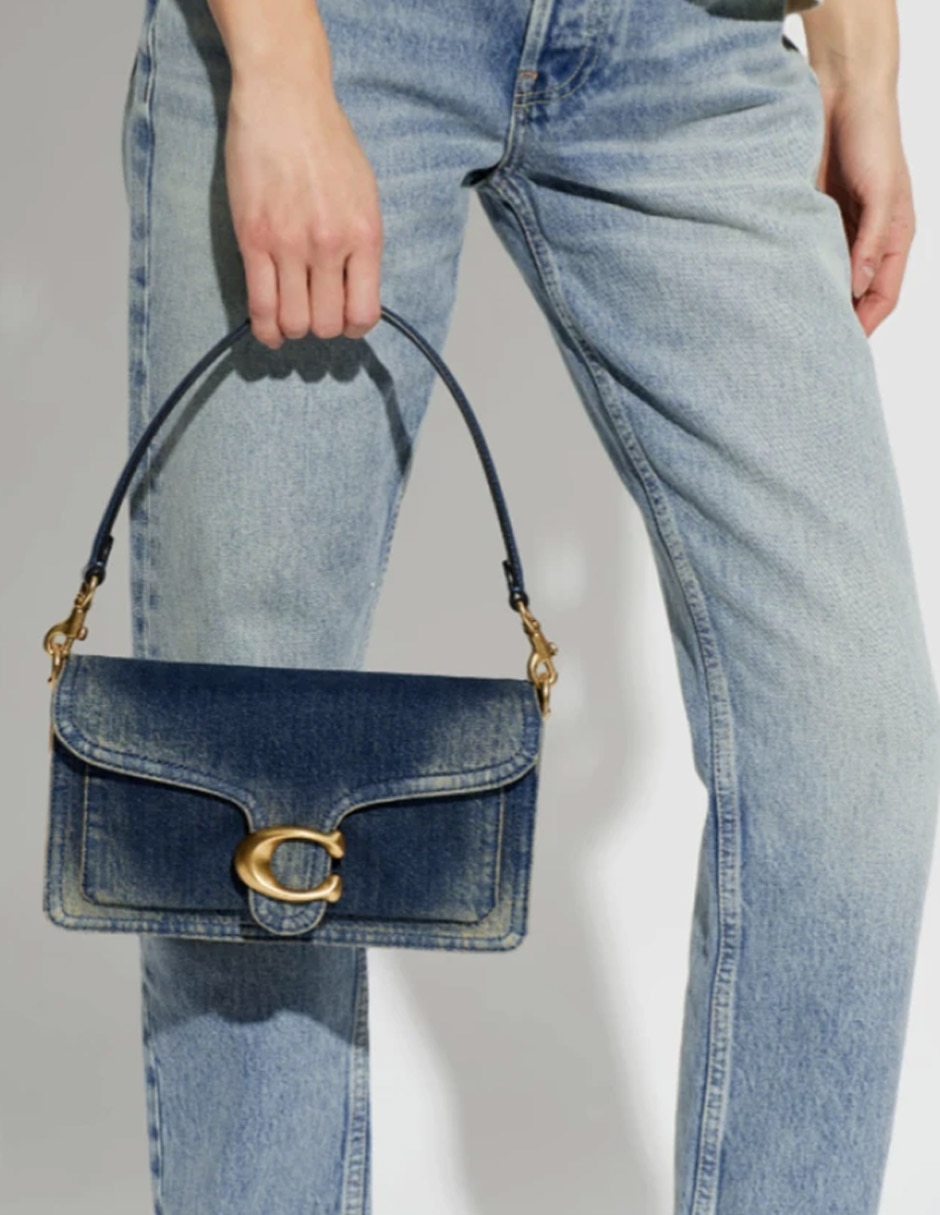 Set/Bolsa Shoulder Loved Denim De Algodón Para Mujer 4