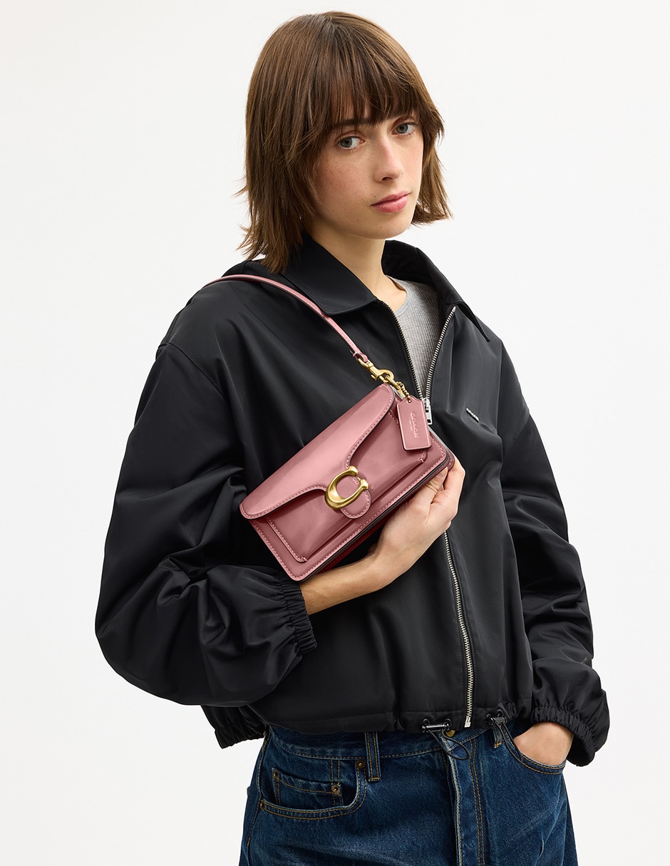 COACH Bolsa shoulder coach spazzolato de piel mujer