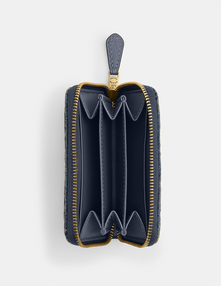 Tarjetero algodón loved denim para mujer 2