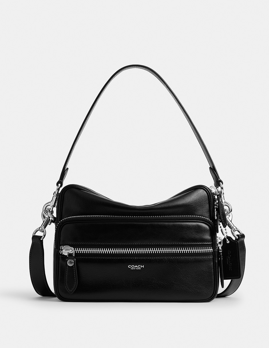 Bolsa crossbody glazed leather de piel para hombre
