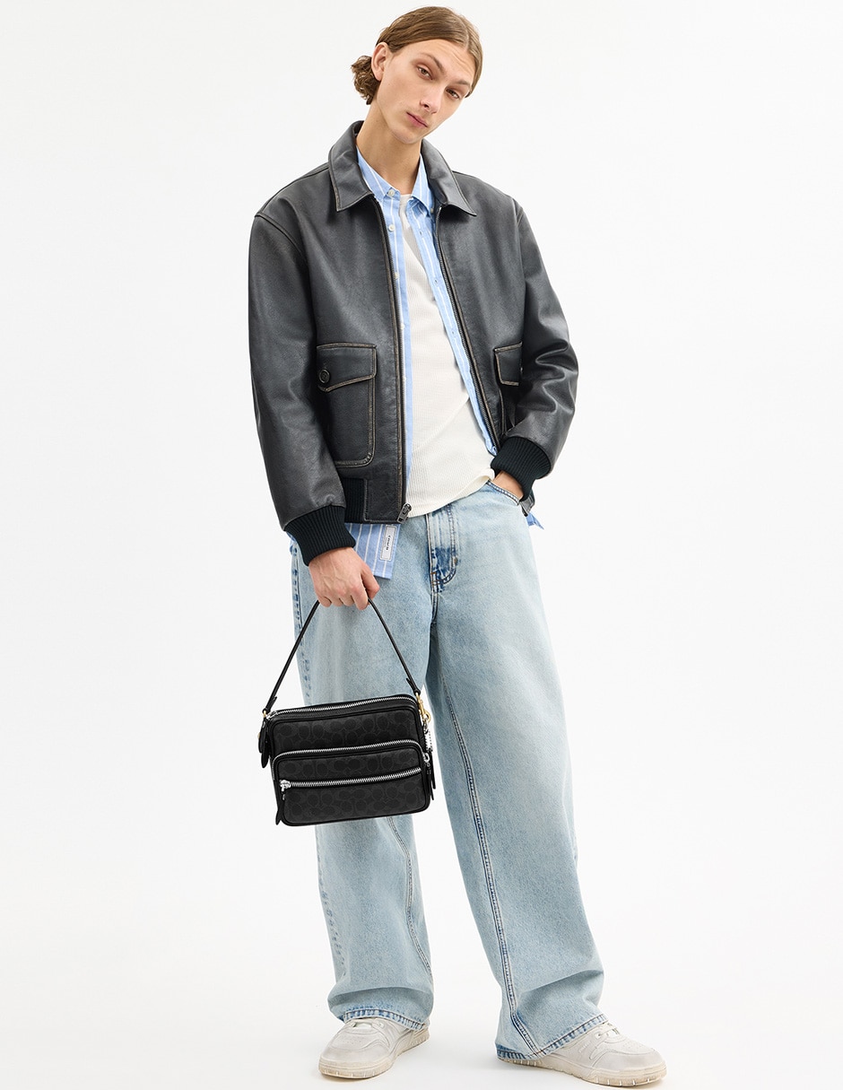 Bolsa crossbody Coach signature hombre