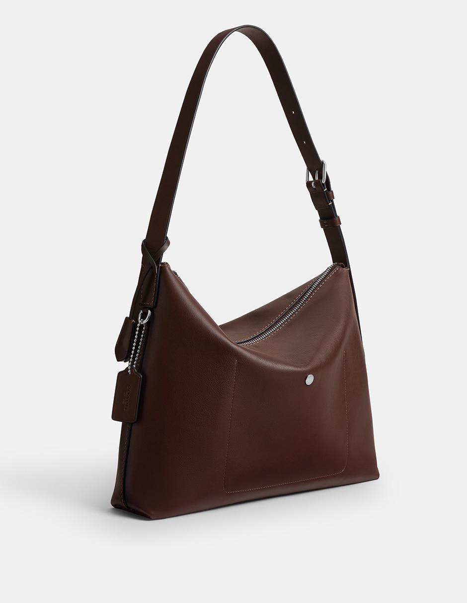 Bolsa messenger Natural Grain Leather de piel para hombre 5