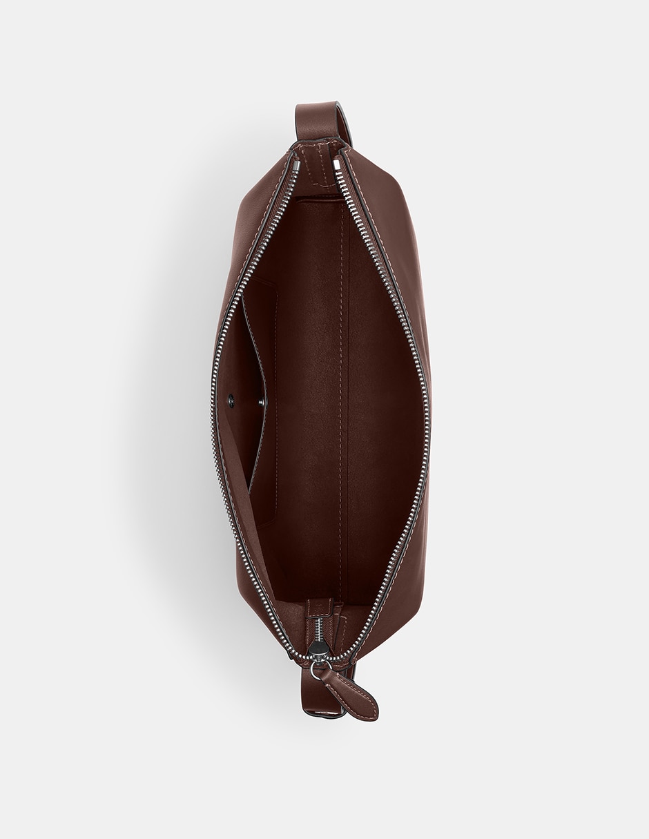 Bolsa messenger Natural Grain Leather de piel para hombre
