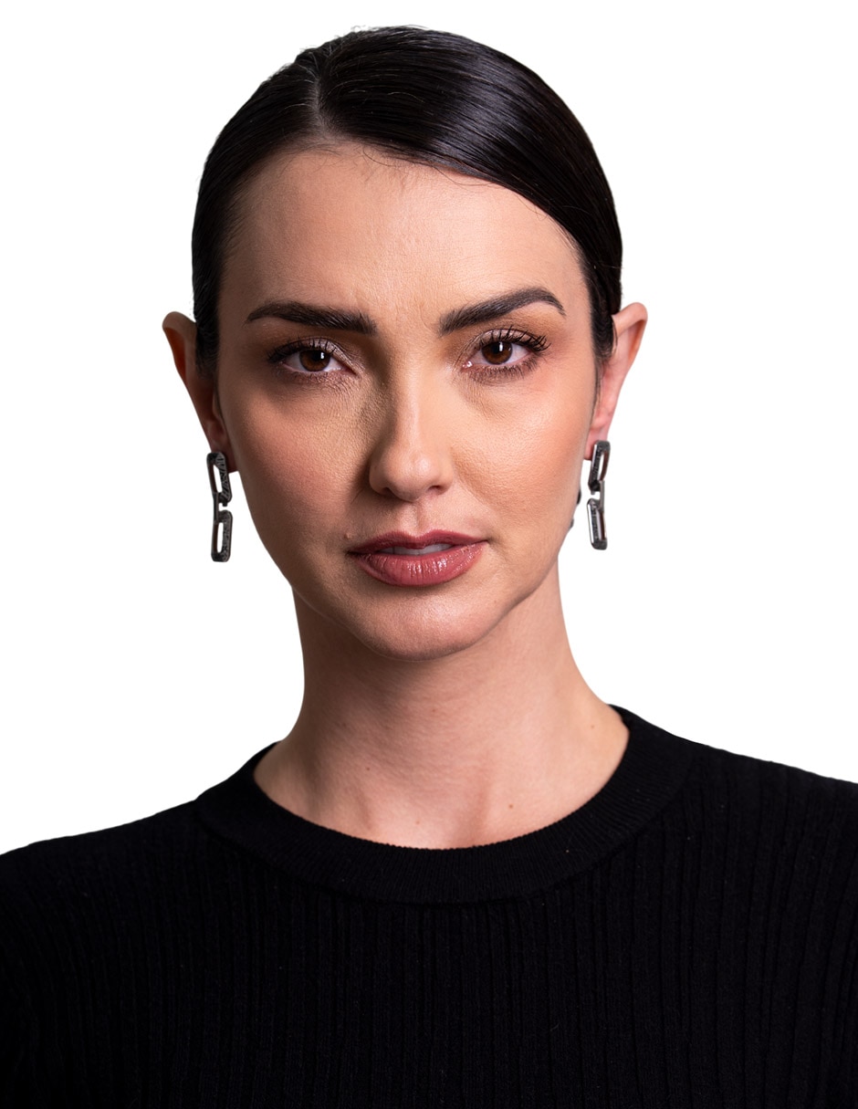 Aretes ovalados Mariposa con acabado esmaltado 4