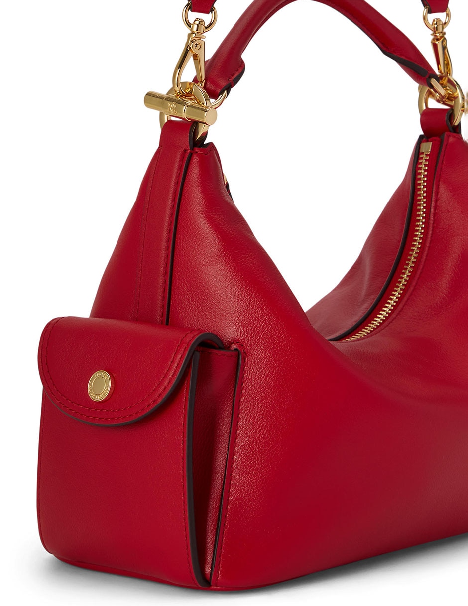 Bolsa shoulder Lauren Ralph Lauren Blaike de piel para mujer