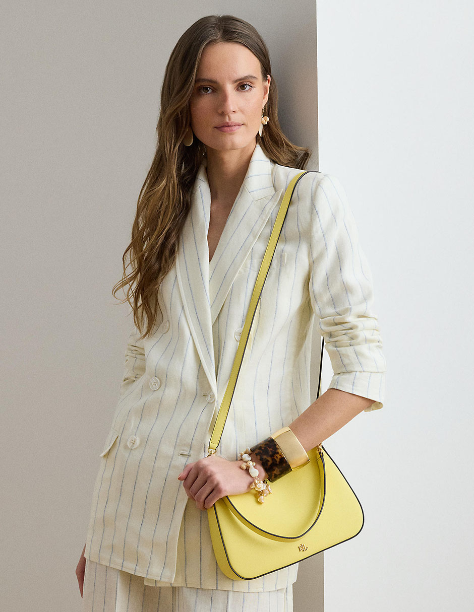 Bolsa shoulder Lauren Ralph Lauren de piel para mujer