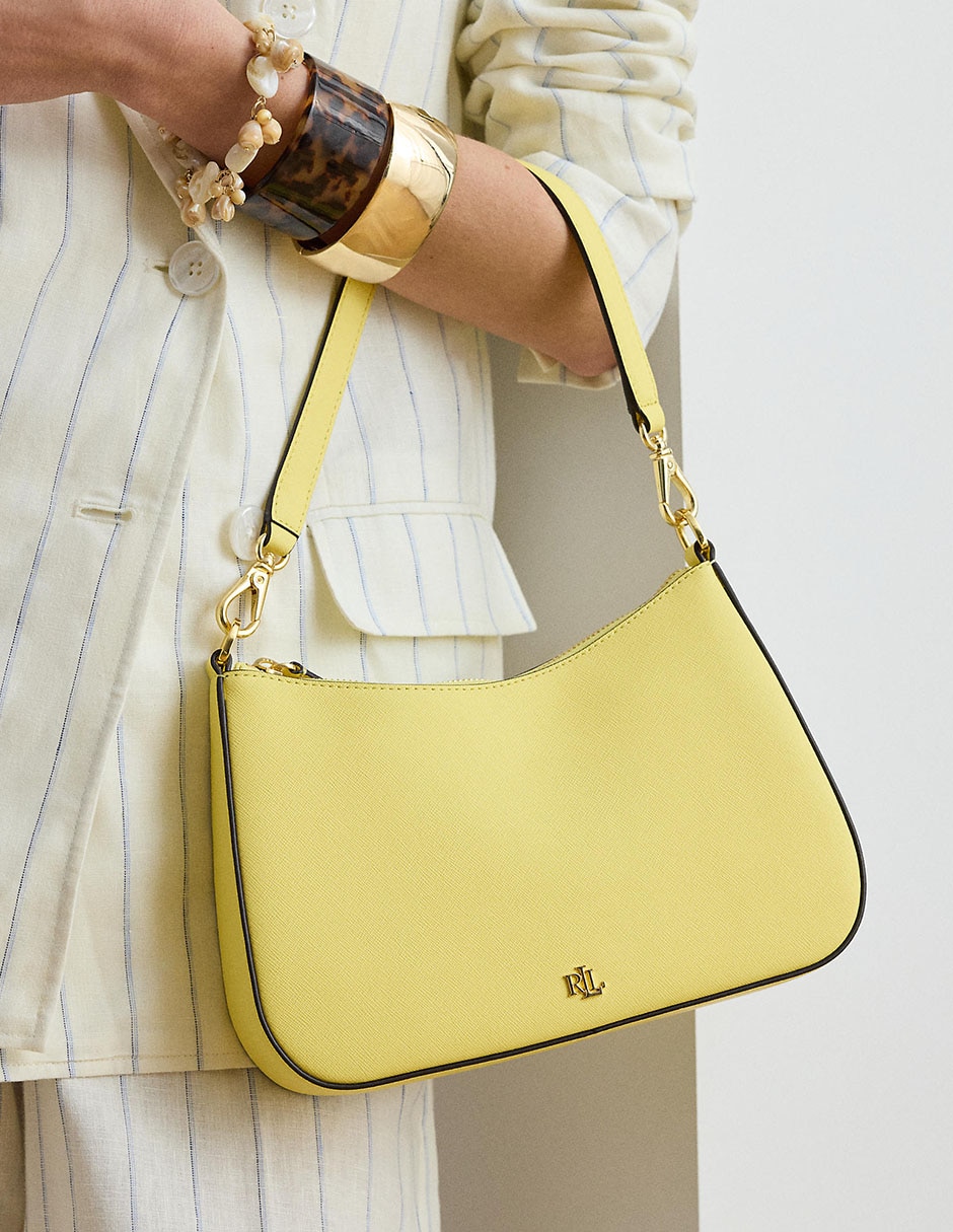 Bolsa shoulder Lauren Ralph Lauren de piel para mujer
