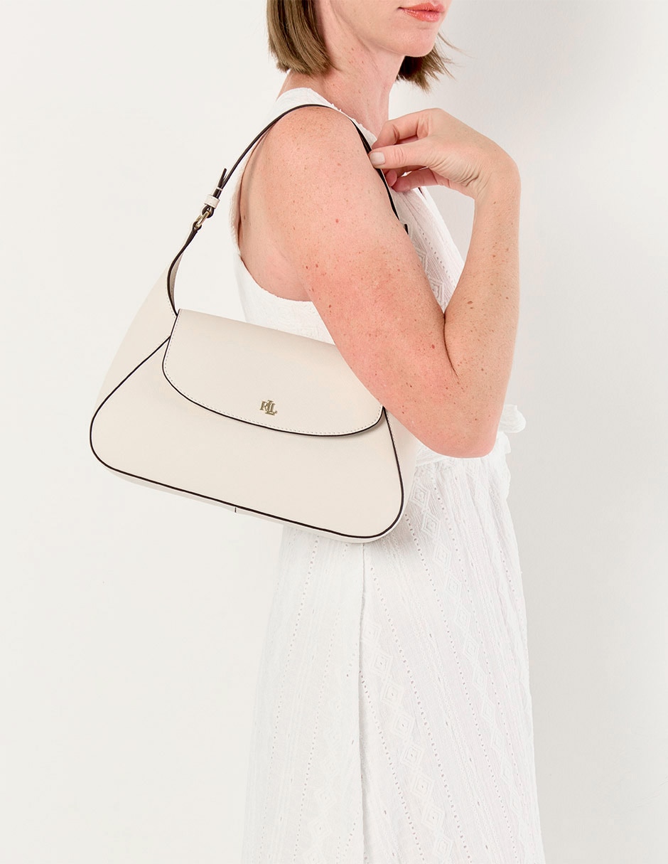 Bolsa shoulder Lauren Ralph Lauren de piel para mujer