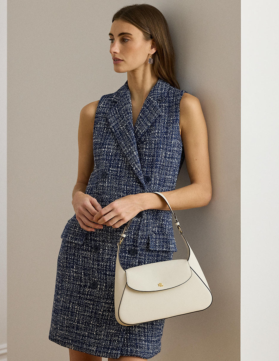 Bolsa shoulder Lauren Ralph Lauren de piel para mujer